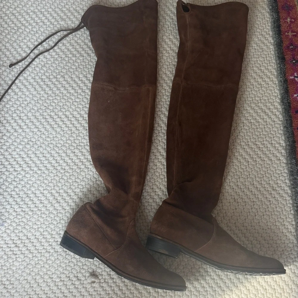 Stuart Weitzman Brown Suede Over-the-Knee Boots